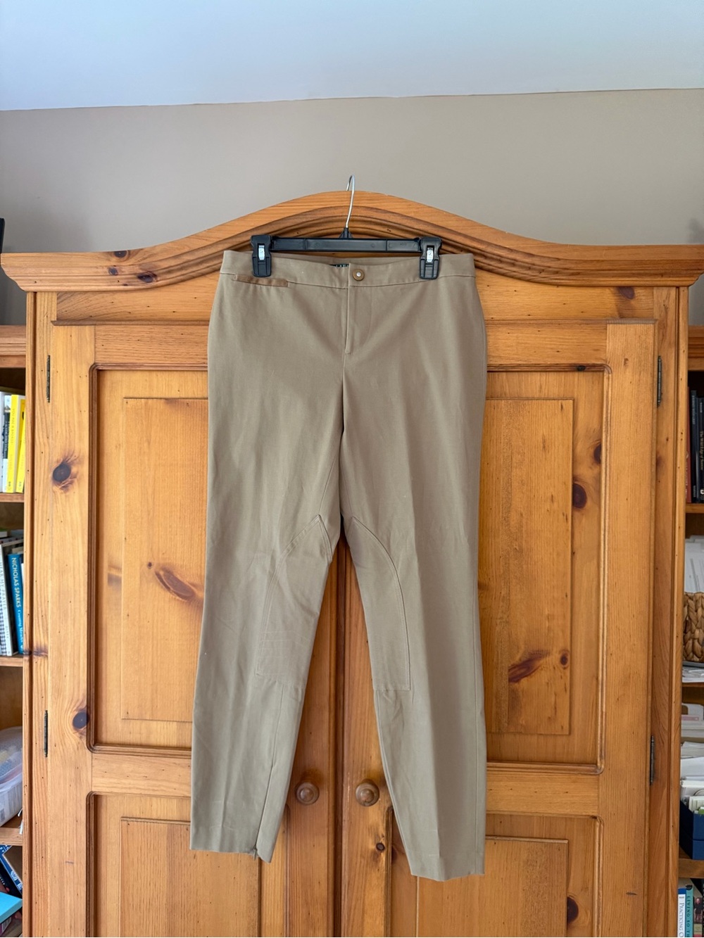 Ralph Lauren Women's Ankle Crop Pants in Light Khaki